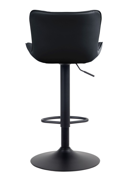 Scaun de bar Emma piele artificiala, negru Scaun de bar Emma piele artificiala, negru
