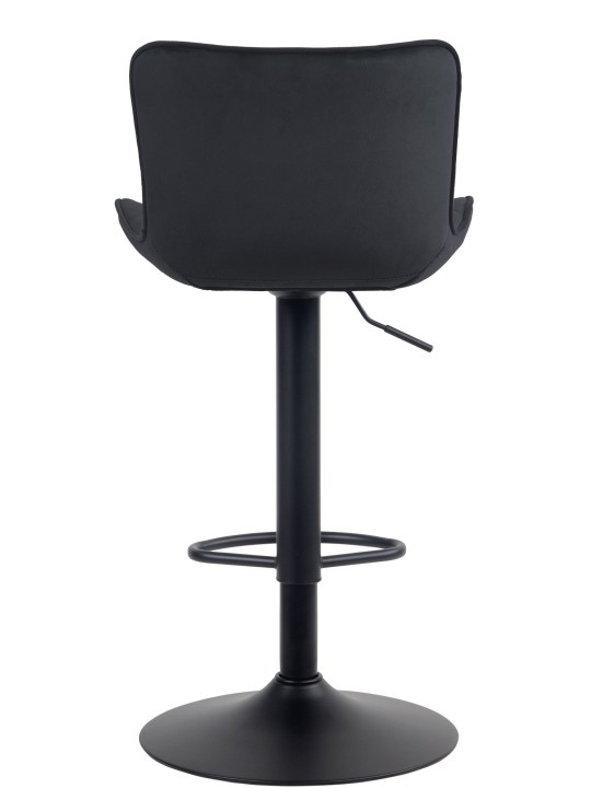 Scaun de bar Emma catifea, negru Scaun de bar Emma catifea, negru