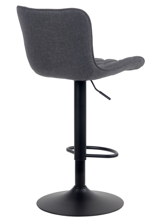 Scaun de bar Emma stofa, negru