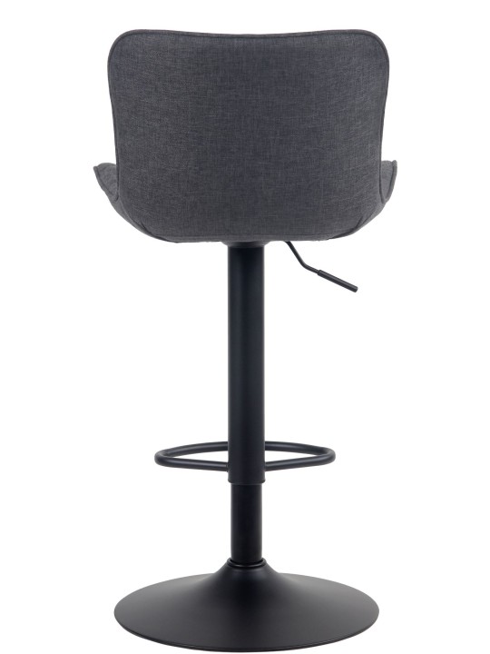 Scaun de bar Emma stofa, negru