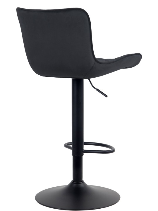 Set 2 scaune de bar Emma catifea, negru Set 2 scaune de bar Emma catifea, negru