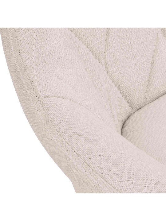 Scaun de bar Lazio stofa crom, crem