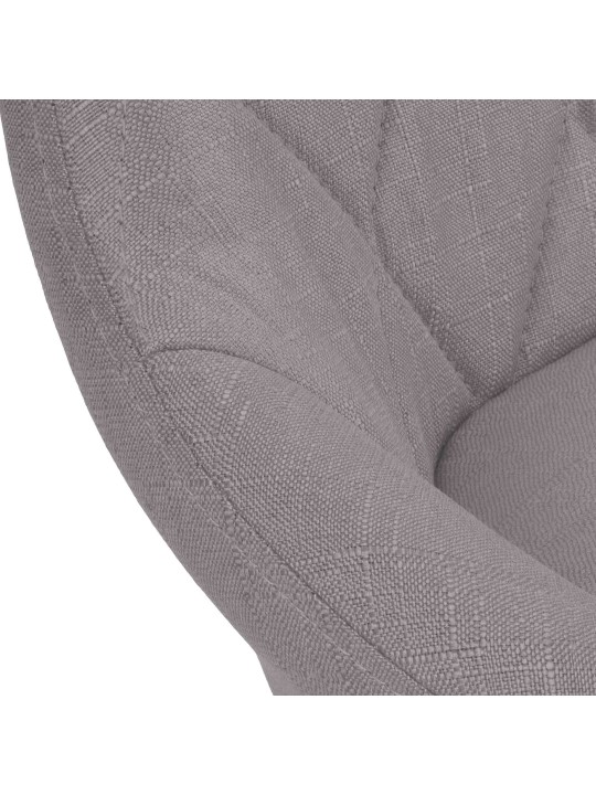 Scaun de bar Lazio stofa crom, gri