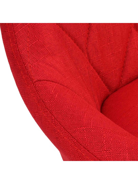 Scaun de bar țesătură Lazio, roșu