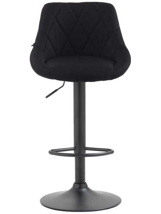 Scaun de bar țesătură Lazio, negru