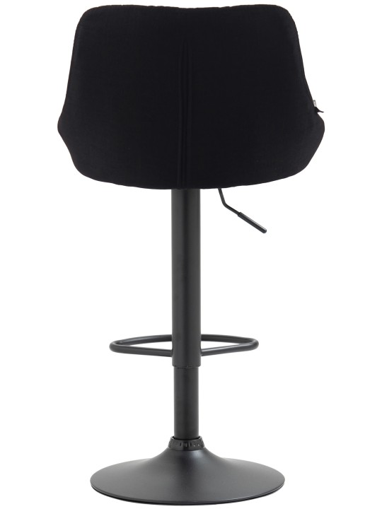 Scaun de bar țesătură Lazio, negru