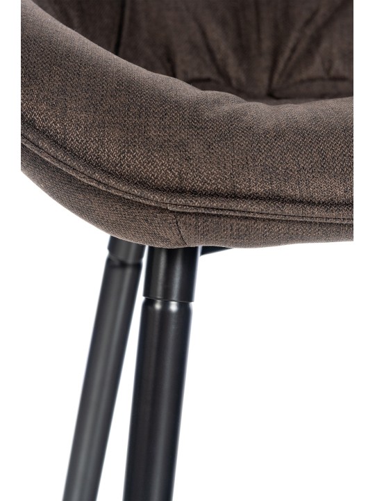 Set 2 scaune de bar din material Gibson, maro Set 2 scaune de bar din material Gibson, maro