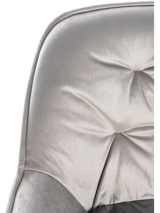 Scaun de bar Gibson catifea, gri