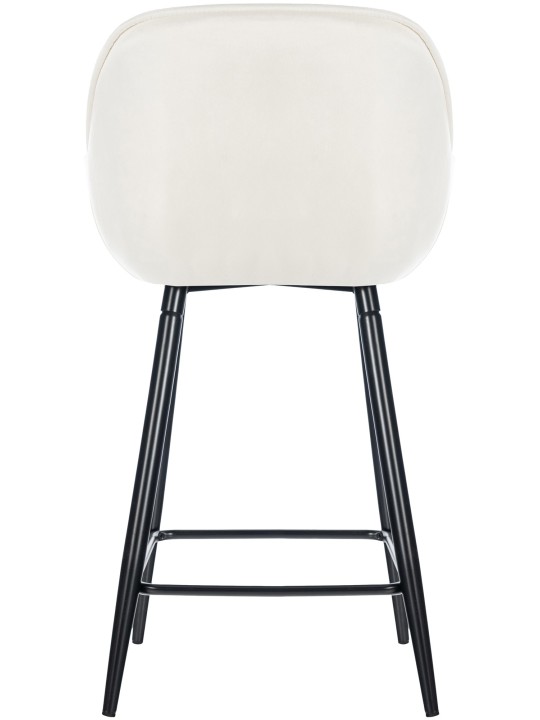 Scaun de bar Gibson catifea, crem