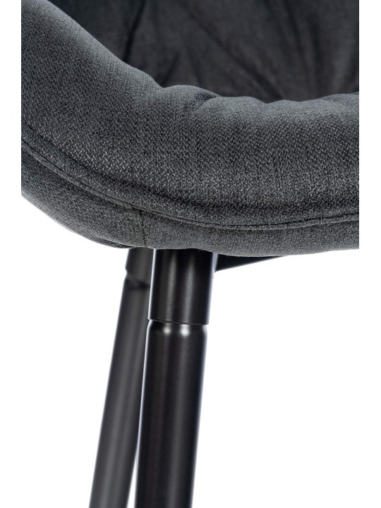 Scaun de bar țesătură Gibson, gri închis