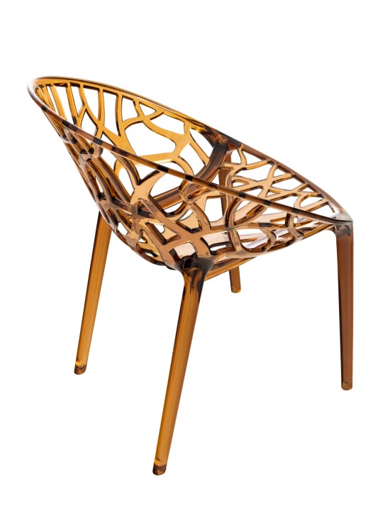 SET 2 scaune stivuite CRYSTAL, chihlimbar