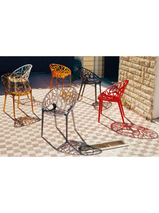 SET 2 scaune stivuite CRYSTAL, transparent SET 2 scaune stivuite CRYSTAL, transparent