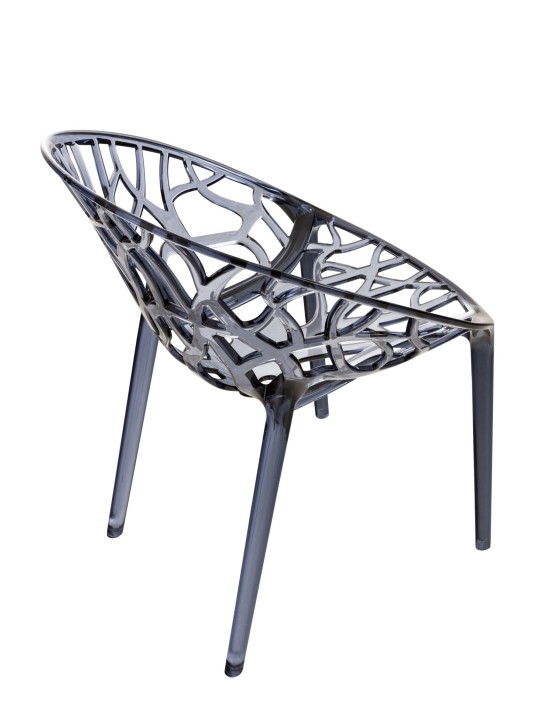 SET 2 scaune stivuite CRYSTAL, gri