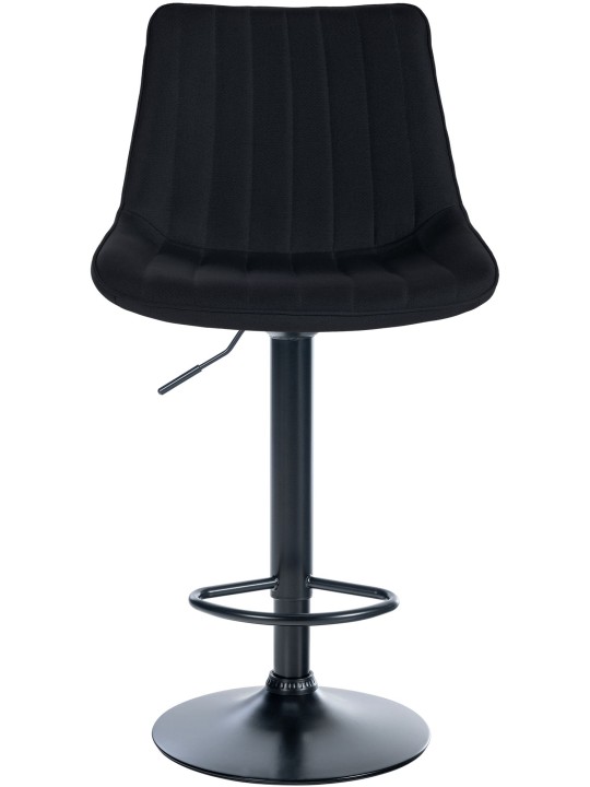Scaun de bar stofa Toni, negru