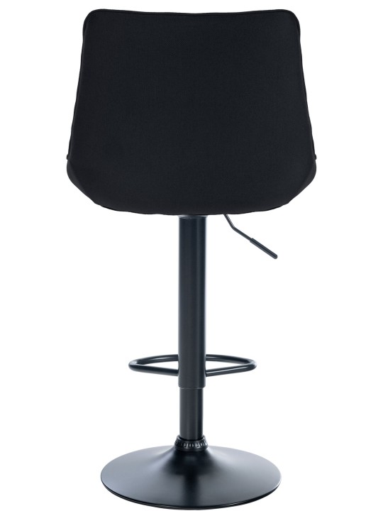 Scaun de bar stofa Toni, negru