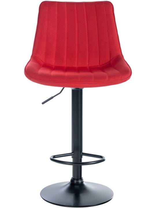Scaun de bar stofa Toni, roșu