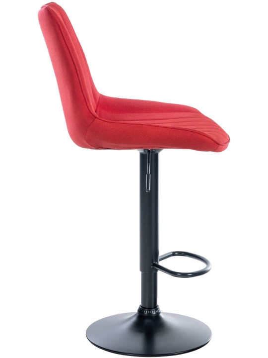 Scaun de bar stofa Toni, roșu