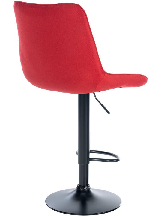 Scaun de bar stofa Toni, roșu