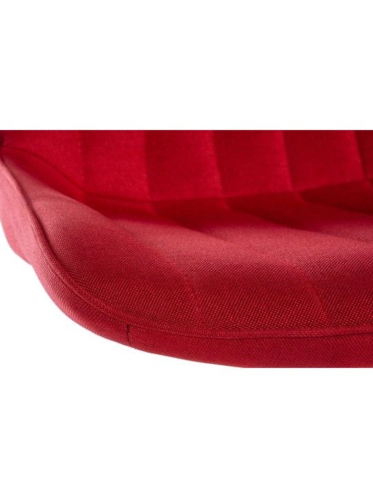 Scaun de bar stofa Toni, roșu