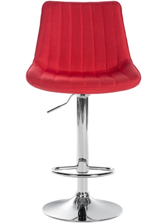 Scaun de bar Toni stofa crom, roșu Scaun de bar Toni stofa crom, roșu