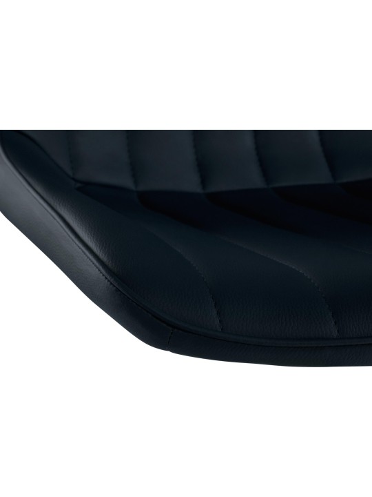 Scaun de bar Toni imitatie piele crom, negru