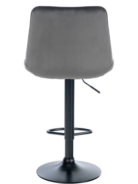 Scaun de bar Toni catifea, gri închis Scaun de bar Toni catifea, gri închis