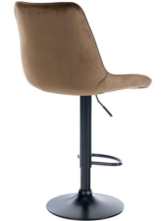 Scaun de bar Toni catifea, maro Scaun de bar Toni catifea, maro