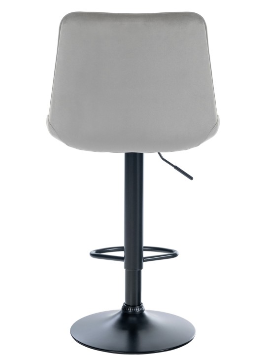 Scaun de bar Toni catifea, gri