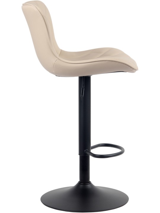 Scaun de bar Linus imitatie piele, crem