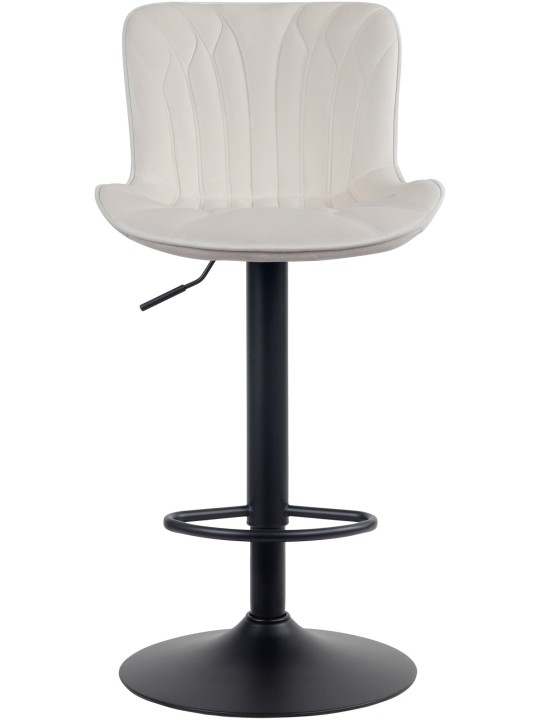 Scaun de bar Linus catifea, crem