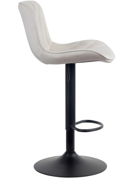 Scaun de bar Linus catifea, crem