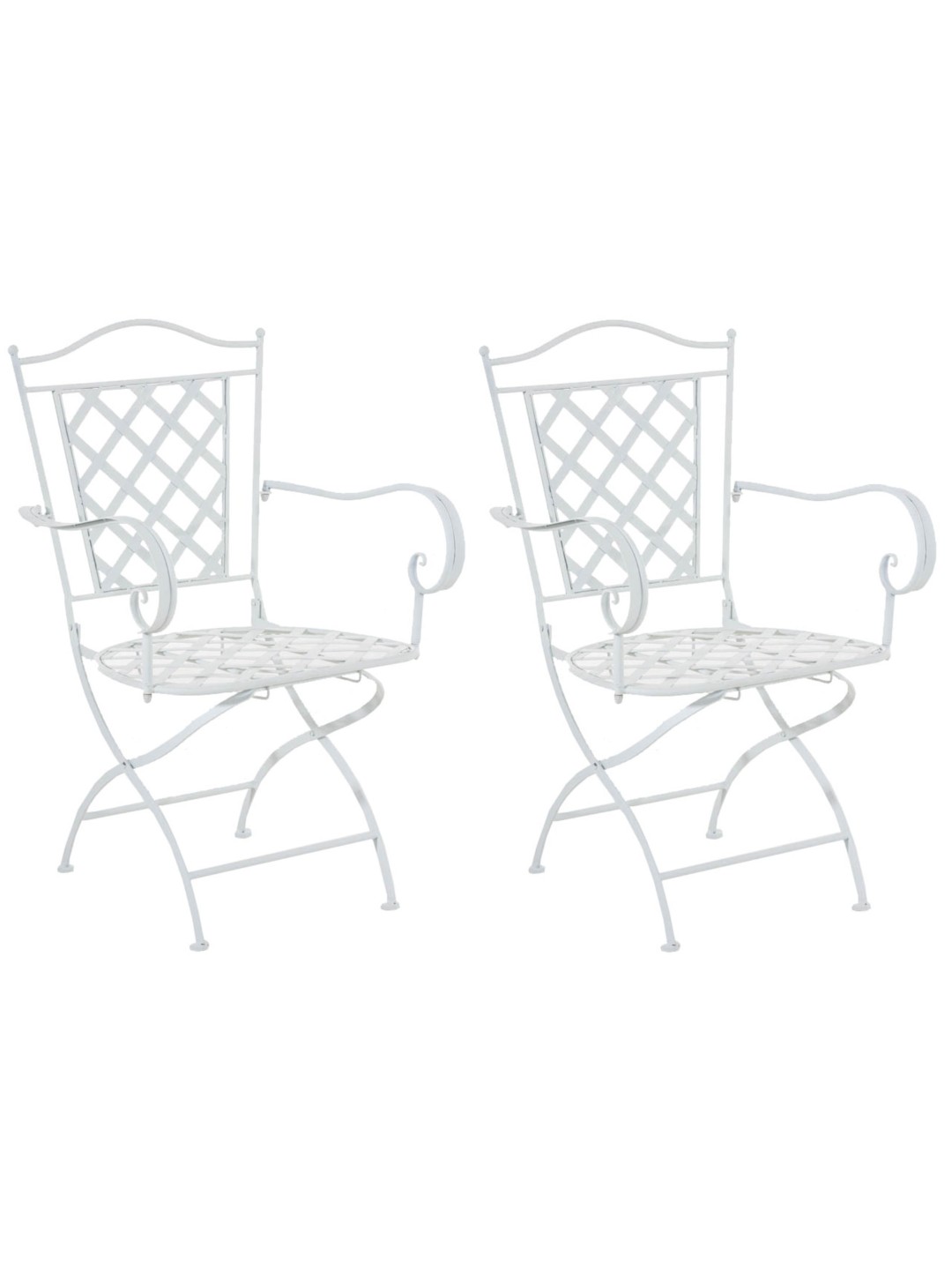 Set 2 scaune Adara, alb