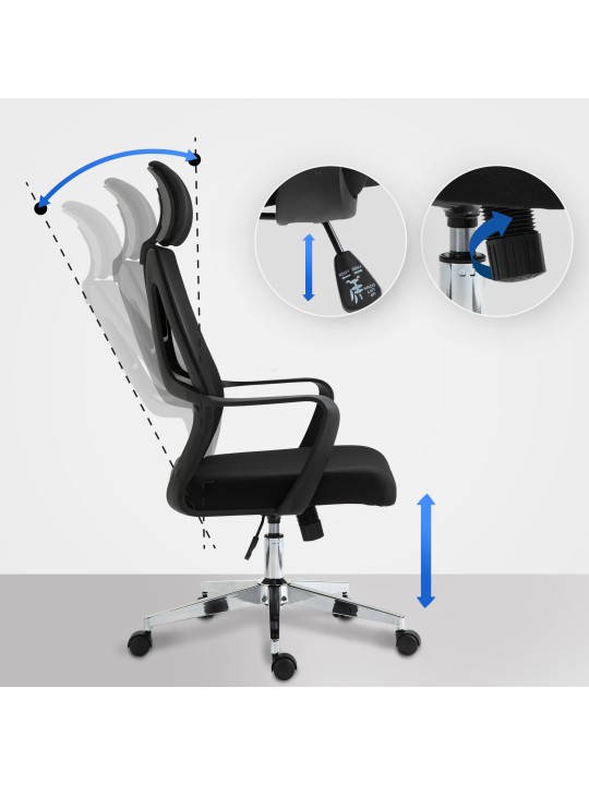 Scaun de birou Kanab, negru