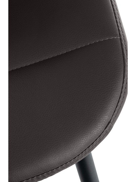 Scaun Tom imitatie de piele, maro