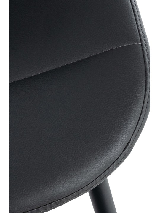 Scaun Tom imitatie de piele, gri Scaun Tom imitatie de piele, gri