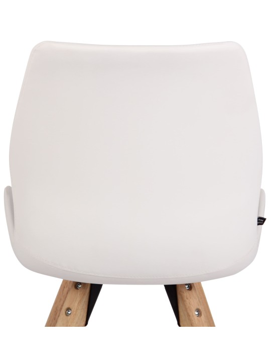 Scaun Luna imitatie piele, alb Scaun Luna imitatie piele, alb
