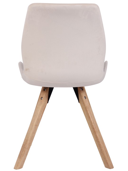 Scaun Luna Velvet, crem