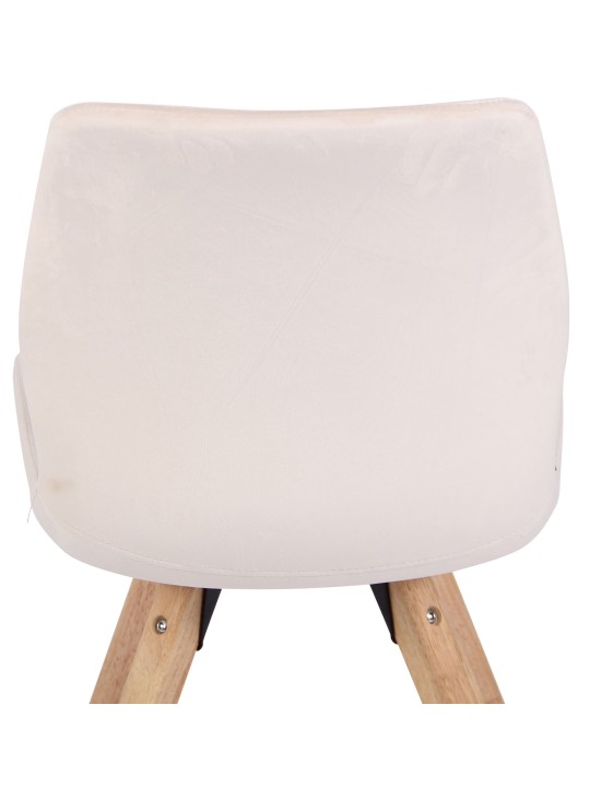Scaun Luna Velvet, crem