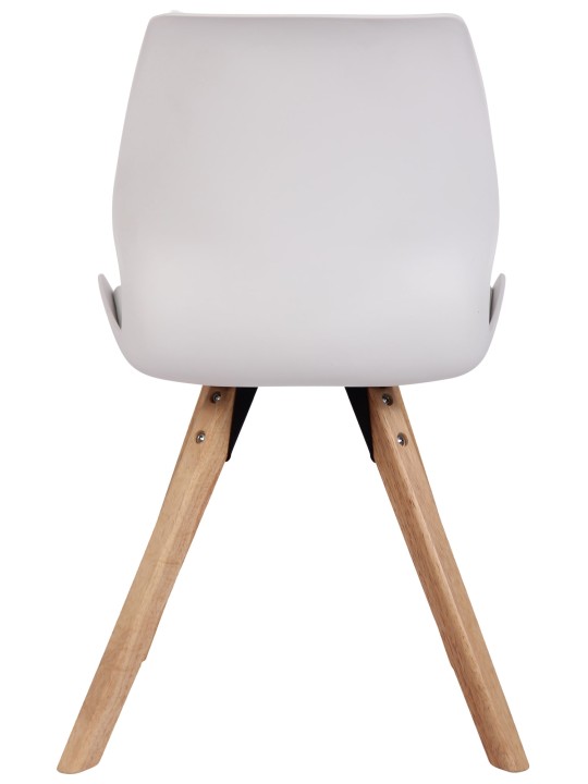 Set 2 scaune Luna plastic, alb Set 2 scaune Luna plastic, alb