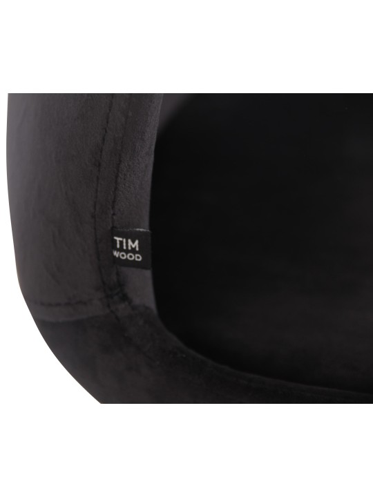 Set 2 scaune Luna catifea, negru Set 2 scaune Luna catifea, negru