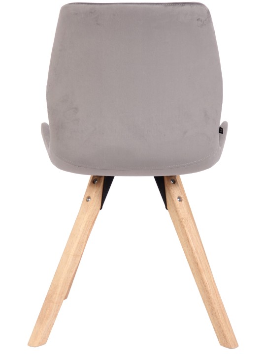 Set 2 scaune Luna catifea, gri Set 2 scaune Luna catifea, gri