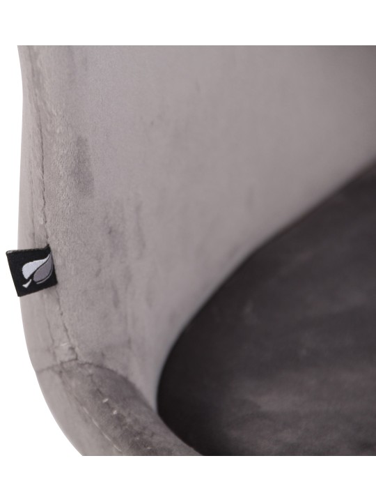 Set 2 scaune Luna catifea, gri Set 2 scaune Luna catifea, gri