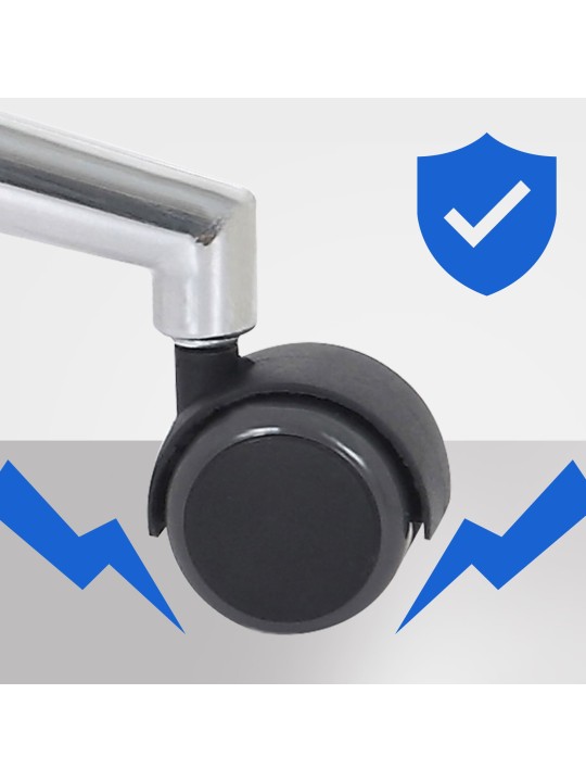 Scaun de birou Chicago imitatie piele, nuc/negru