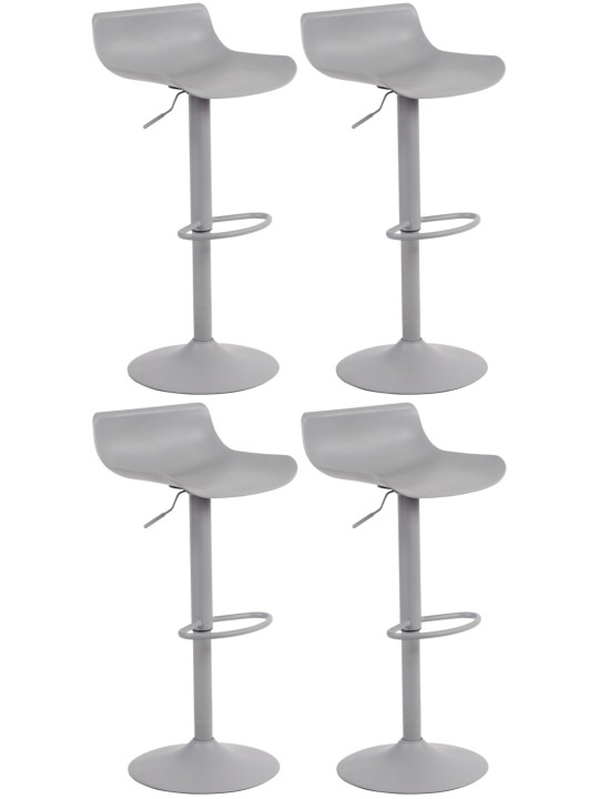 Set 4 scaune de bar Aveiro, gri