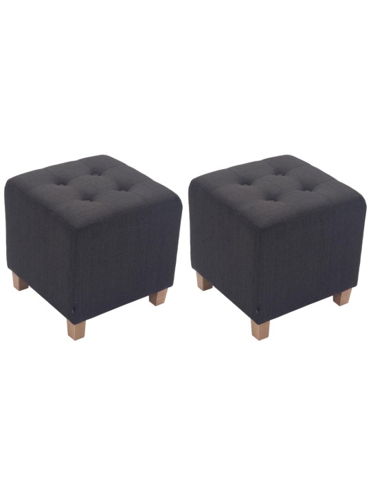 Set 2 scaune faraon, antice-luminoase, gri închis