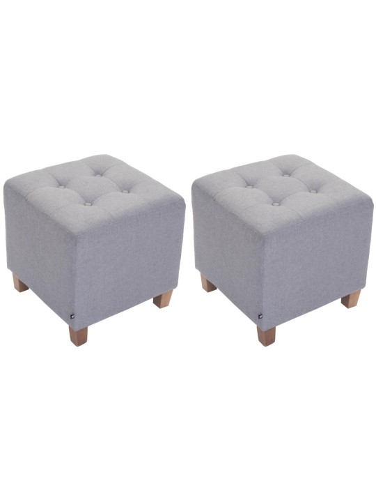 Set 2 scaune faraon, antice-luminoase, gri deschis