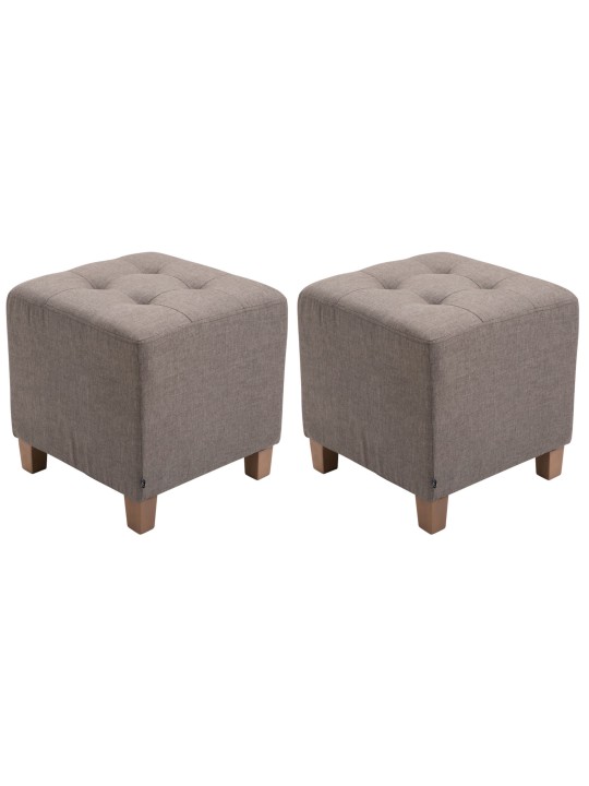 Set 2 scaune faraon, antice-luminoase, taupe