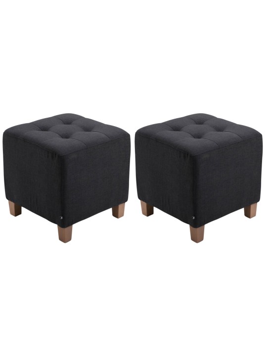 Set 2 scaune faraon, antice-luminoase, negru