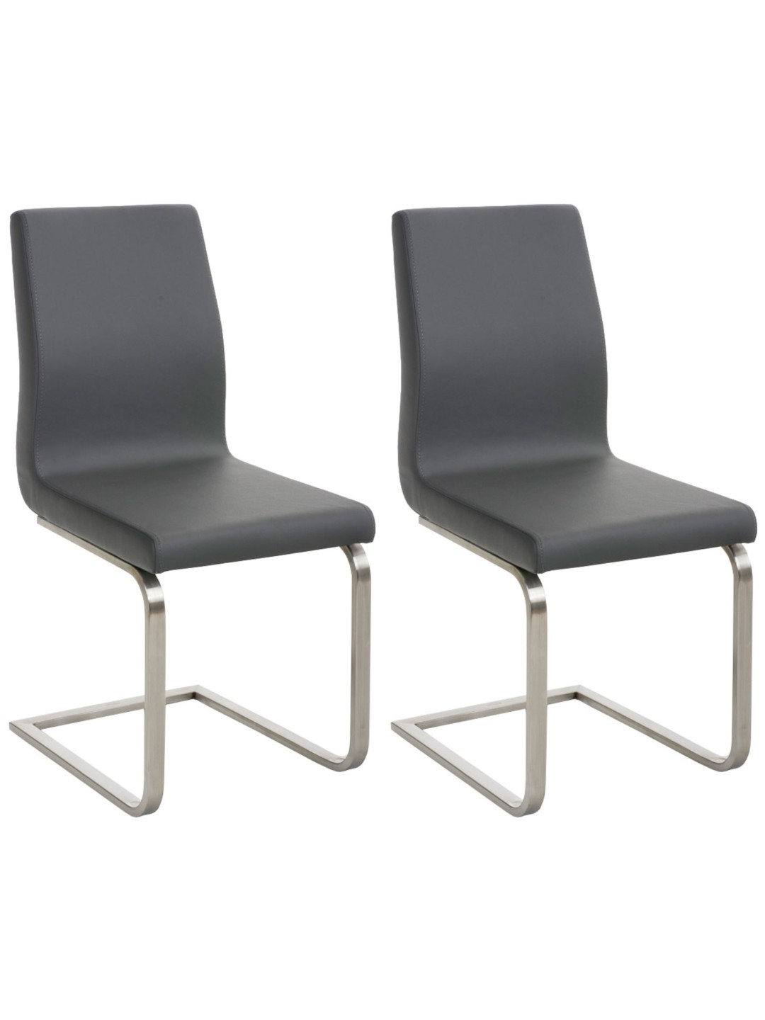 Set de 2 scaune de sufragerie Belfort, gri