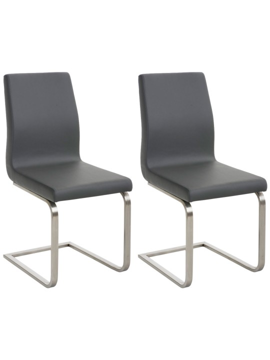 Set de 2 scaune de sufragerie Belfort, gri Set de 2 scaune de sufragerie Belfort, gri